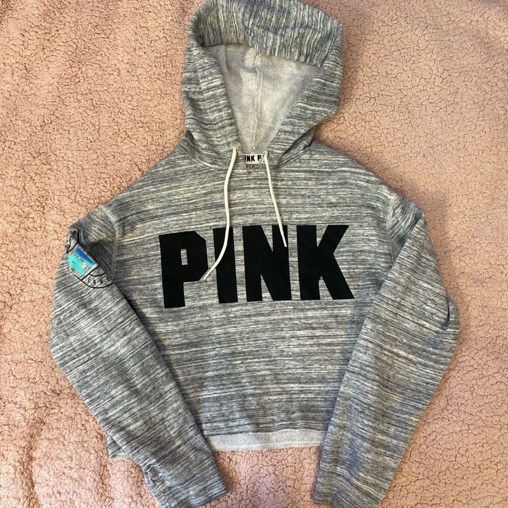 PINK cropped hoodie